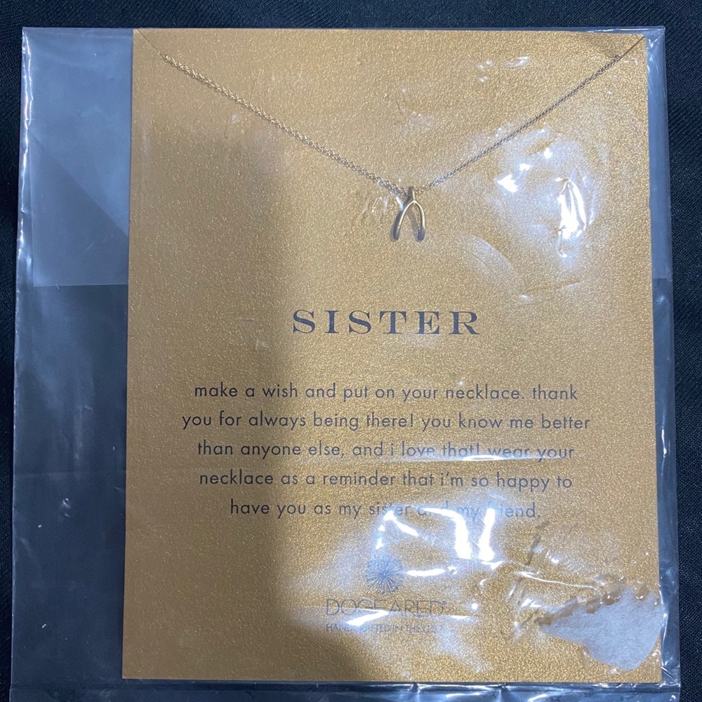 Brand New Unopened Dogeared Wishbone Necklace